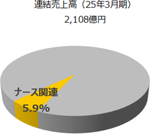 ナース関連事業の円グラフです。
