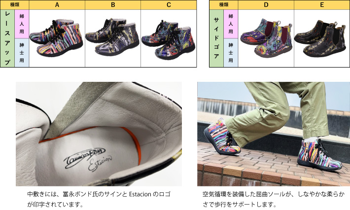 ボンドアート<sub>®</sub> × Estacion コラボ本革靴